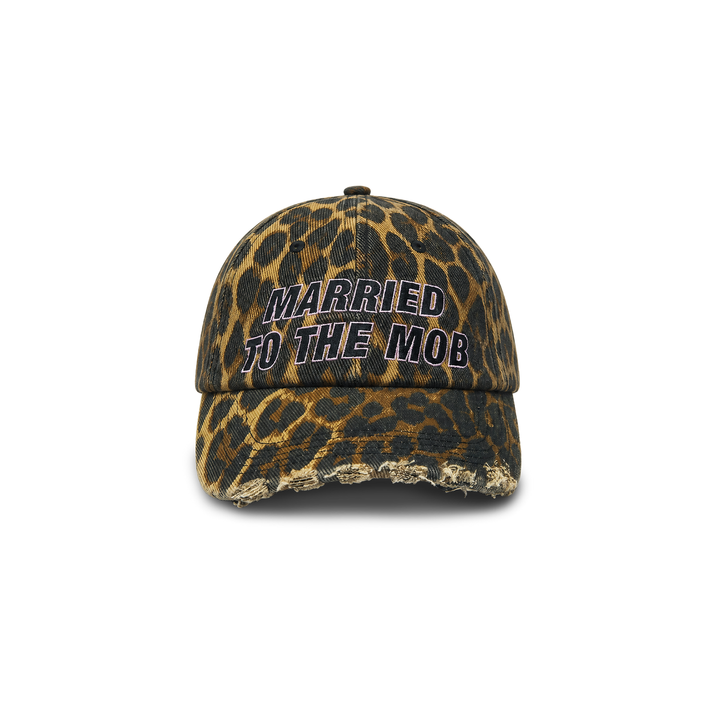 Leopard Distressed Dad Hat