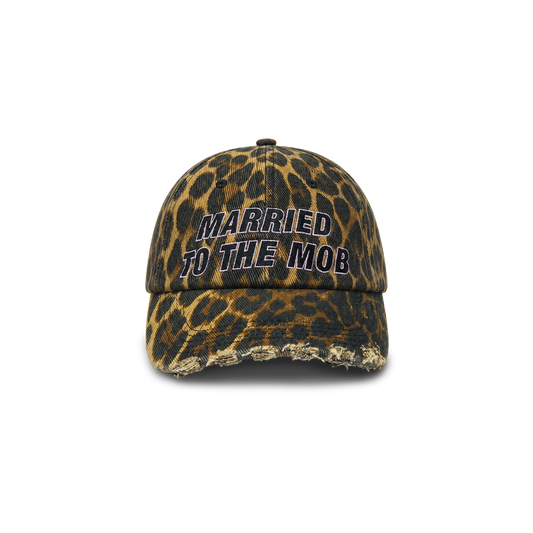 Leopard Distressed Dad Hat